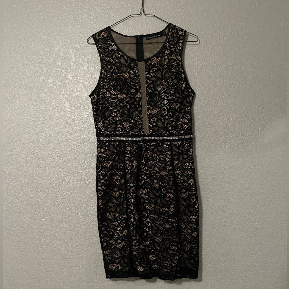 Black lace dress